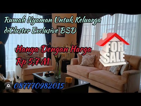 white house,rumah mewah di bsd 5,7 milyar nego