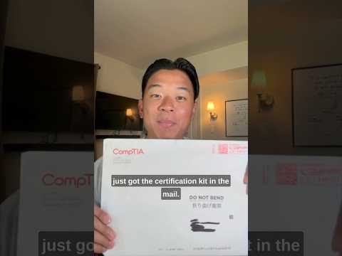 Unboxing my CompTIA Security+ certification kit!
