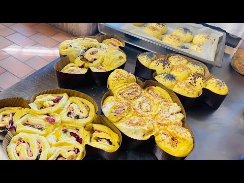 Pane farcito per la tavola di Pasqua usando gli stampi da colomba ￼