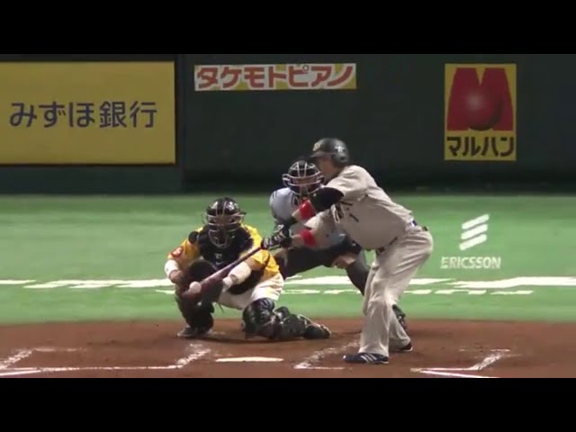 【3回表】4番の巧打で先制!! バファローズ・中島 タイムリーヒット 2015/7/26 H-Bs