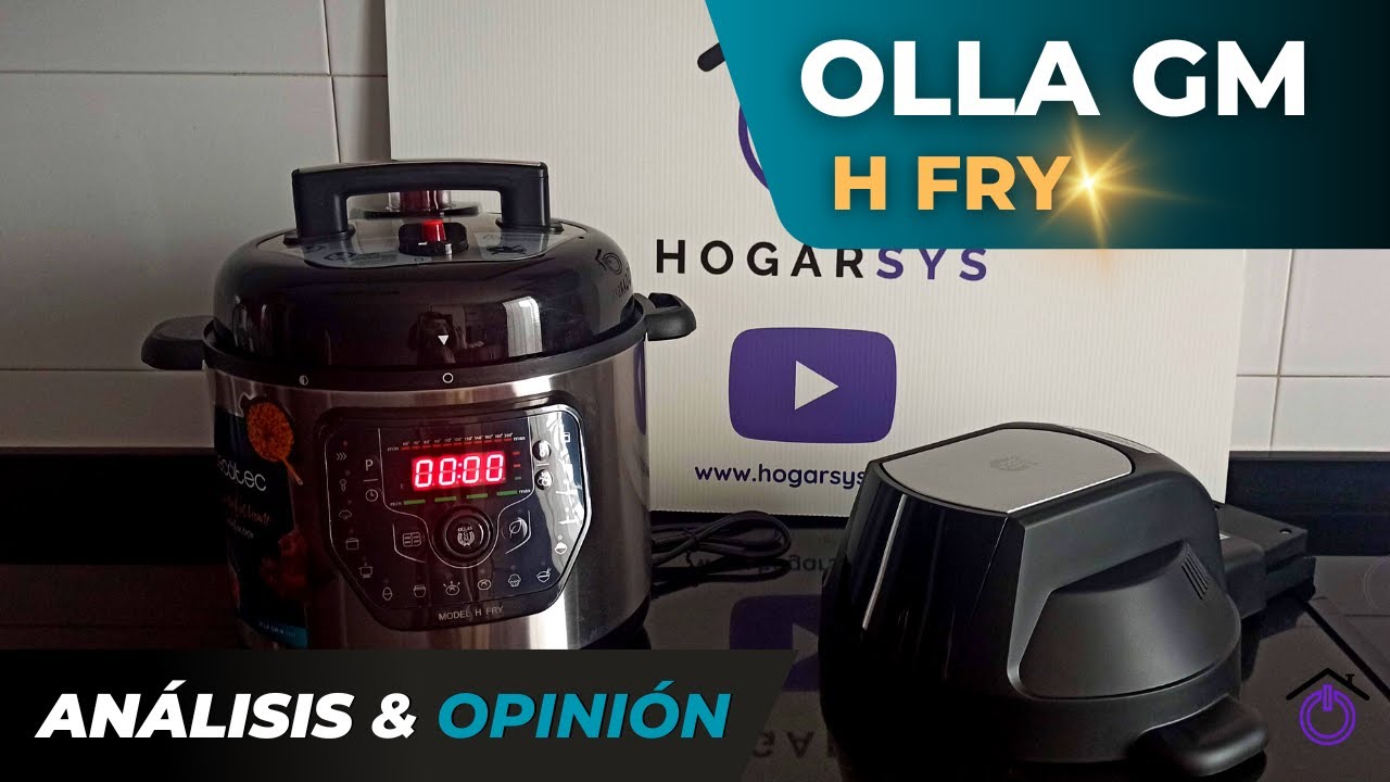 Silvia Jiménez probando la Olla GM H Fry de Cecotec en Hogarsys