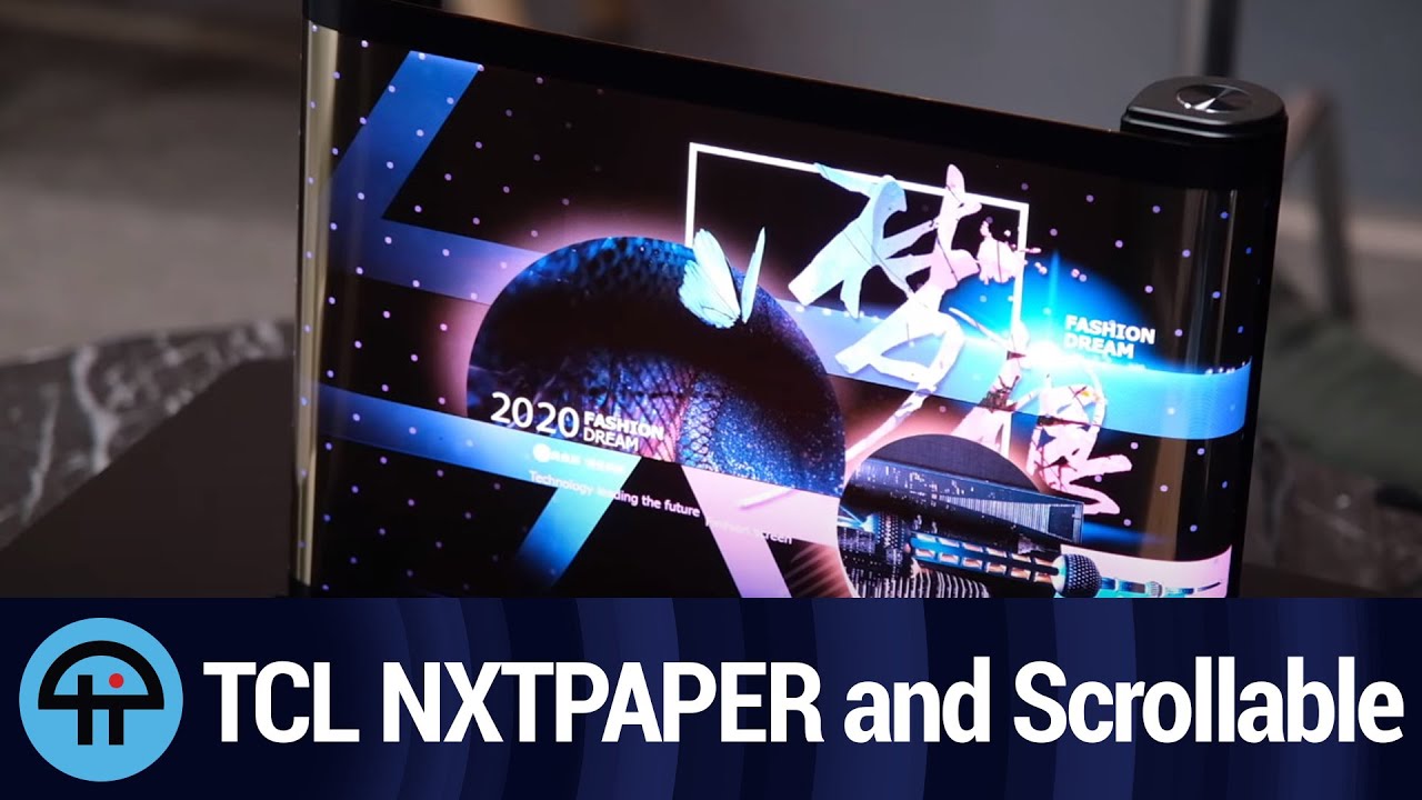 CES 2021: TCL NXTPAPER and a Scrollable Tablet
