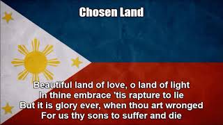 Philippines Anthem in English (Chosen Land) in Normal Speed With Lyrics