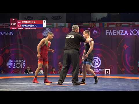 GOLD GR - 55 kg: N. MAMMADLI (AZE) v. H. MAKARANKA (BLR)