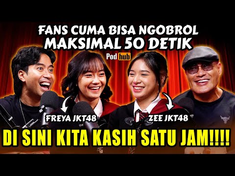 SUSAH BANGET DIAJAK KE SINI‼️ ZEE - FREYA JKT48: "KITA TAKUT SAMA OM DEDDY!!" PODHUB