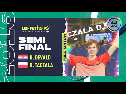 Les Petits As 2016 | Boys Semifinal | Borna Devald vs. Dawid Taczala