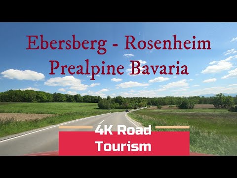 Autofahrt durch Deutschland: St2080 Ebersberg – Rosenheim – 4 km Panoramastraße durch das voralpi...