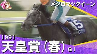 1991年 天皇賞(春)ＧⅠ メジロマックイーン　実況：馬場鉄志 【カンテレ公式】