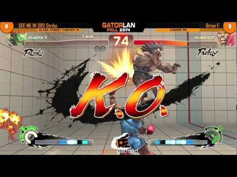 GatorLAN Fall 2014 [Ultra Street Fighter IV]: SEE ME IN 3RD STRIKE (Blanka) vs. Brian F. (Balrog)
