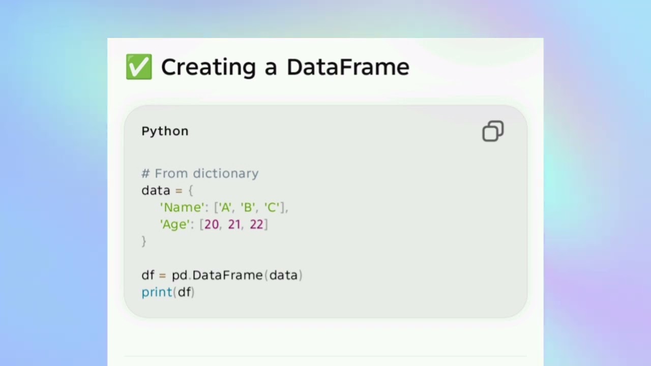 AD25201 UNIT 5 Creating array numpy and pandas library