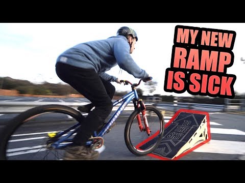 MY NEW FOLDING MTB KICKER RAMP IS SICK!