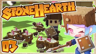 【ゆっくり実況】#03 まにまに南の島開拓！ゆっくりハースリングス【Stonehearth:ACE】