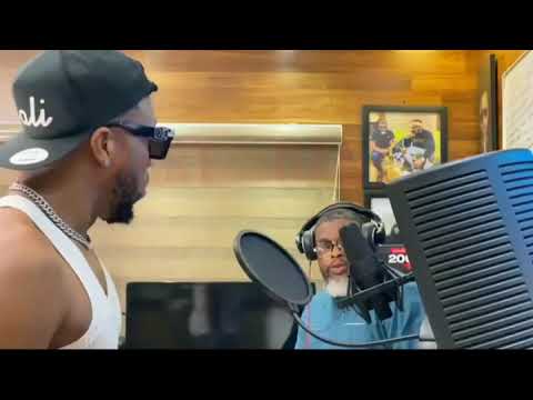 Charles Okocha begs Larry Gaga  for singing rubbish during studio session