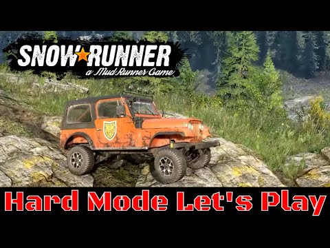 Snowrunner Hard Mode Let's Play | Wisconson Scout Continued | Episode 17