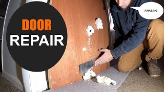 INTERIOR DOOR Hole Repair  | Easy Turn Ep 3