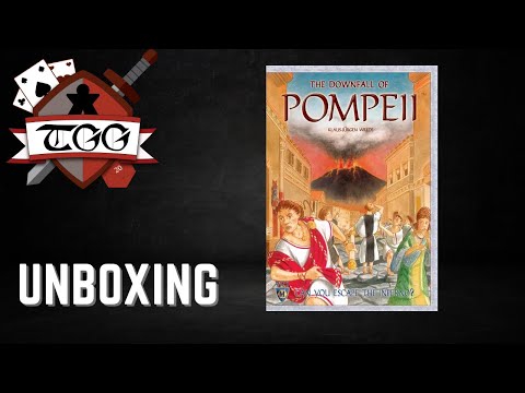 The Downfall of Pompeii Board Game Unboxing