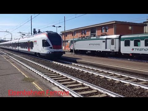 Treni merci con Vectron DB e ÖBB, Tigre e652, poi Eurocity, TILO in transito a Milano Greco, train