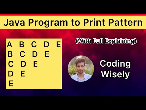 Java Program To Print Triangle Pattern Part 7 Java Coding Coding Wisely