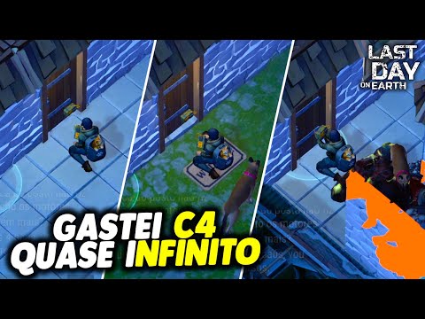 GASTEI C4 QUASE INFINITO NA INVASÃO - Last Day On Earth