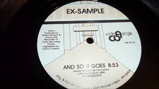 Ex-Sample - And So It Goes (LONG VERSION)