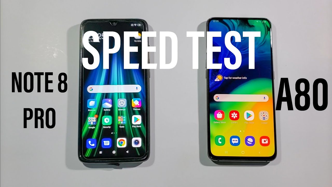Note 8 Pro vs A80 Comparison Speed Test