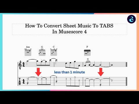 Easily Convert Sheet Music To Guitar TABS In Musescore 4 (2025)