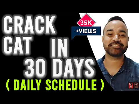 CAT 2021 in 1 Months Strategy - Based on NEW PATTERN | Daily Schedule | Mocks | Complete details
