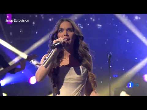 La Dama ''Estrella Fugaz'' Live Eurovisión 2014 Spain