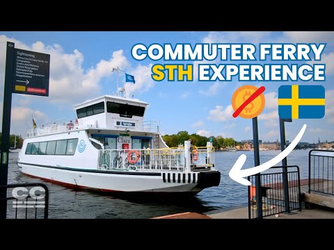 The BEST commuter ferry in Stockholm ⛴ GREAT views