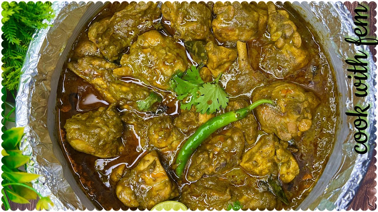 Hyderabadi Style Green Chicken Masala Roast - Ithna Mazedaar Ki Buss Iski Khushbu Hi Kaafi Hai