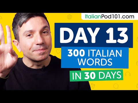 Day 13: 130/300 | Learn 300 Italian Words in 30 Days Challenge