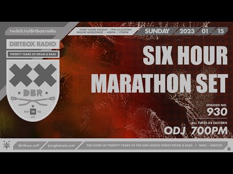 Dirtbox Radio #930: ODJ - 2023/01/15 - SIX HOUR DRUM & BASS MIX