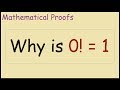 Why is 0! = 1 (Proof)