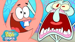 Bob Esponja | Patrick irrita Lula Molusco por uma hora inteira! | Bob Esponja em Português