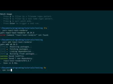 Testing React Components