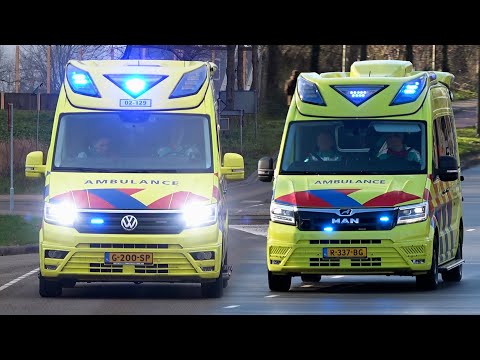 A1, Otaris CR & TGE Ambulances van & naar meldingen in Fryslân