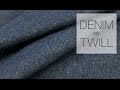 Comparing Denim Twill Fabric