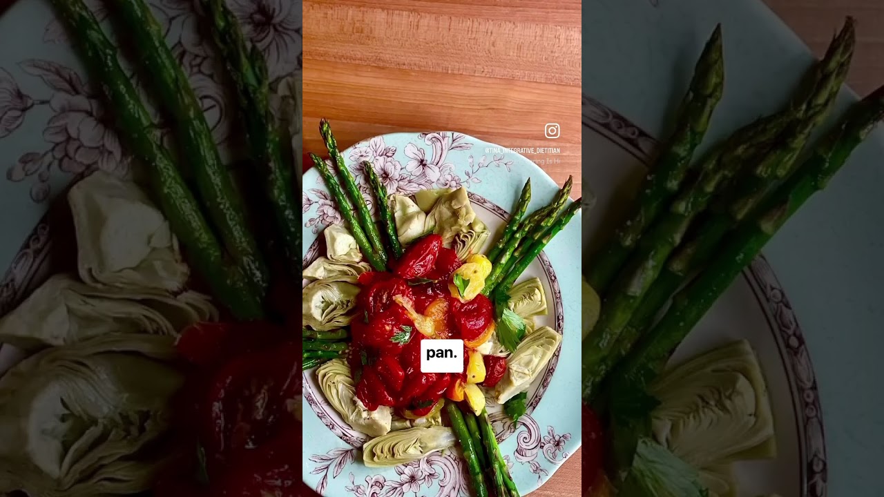 Roasted Asparagus Artichoke Tomato Salad