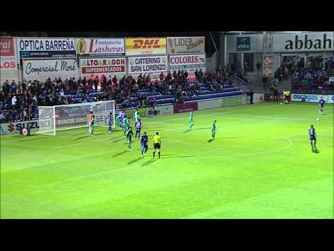 La Liga | Gol de David Vázquez de cabeza (1-1) en el SD Huesca - SD Ponferradina | 17-10-2012 | J3