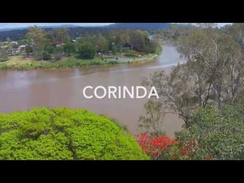Corinda riverside flying by drone