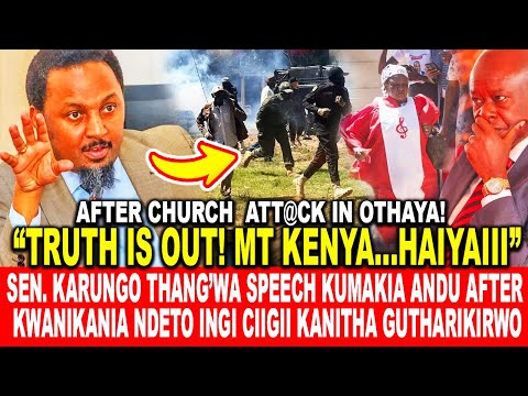 SEN. KARUNGO THANG’WA SPEECH KUMAKIA ANDU AFTER KWANIKANIA NDETO INGI CIIGII KANITHA GUTHARIKIRWO