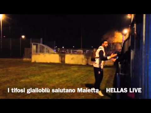 I tifosi gialloblù salutano Maietta