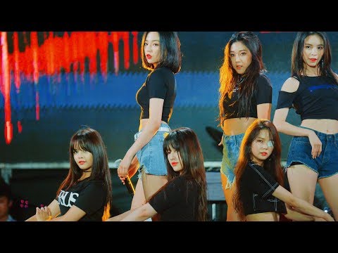 CLC (씨엘씨) _ BLACK DRESS @180805 현인가요제 [4k Fancam/직캠]