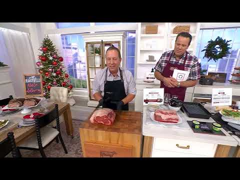 Rastelli's 4-lb or 6-lb Reserve Black Angus Prime Rib w/ Butter on QVC
