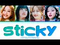 KISS OF LIFE Sticky Lyrics Color Coded Lyrics