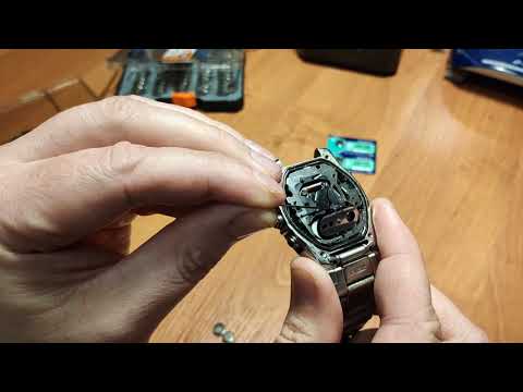 Замена батарейки в часах CASIO EDIFICE (EFA-120)