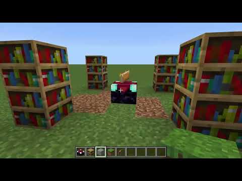 Minecraft bookshelves layout for Enchanting Table EXPLAINED (all possible combinations explained)