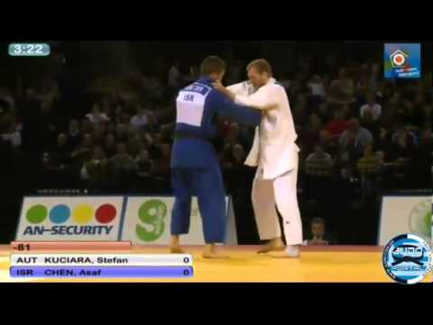 European Judo Open Men Glasgow 2013 Bronze -81kg KUCIARA Stefan (AUT) - CHEN Asaf (ISR)