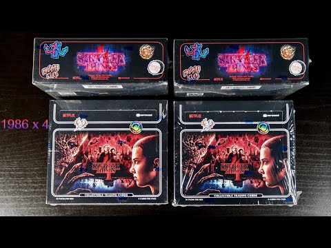 2023 ZEROCOOL STRANGER THINGS SEASON 4 | 4 HOBBY BOX BREAK IN 4K | TRAVEL BACK TO 1986...