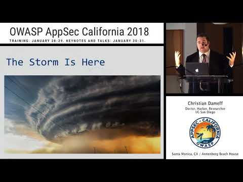 APPSEC Cali 2018 - Closing Keynote - Digital Disease: How Healthcare Cybersecurity Challenges...